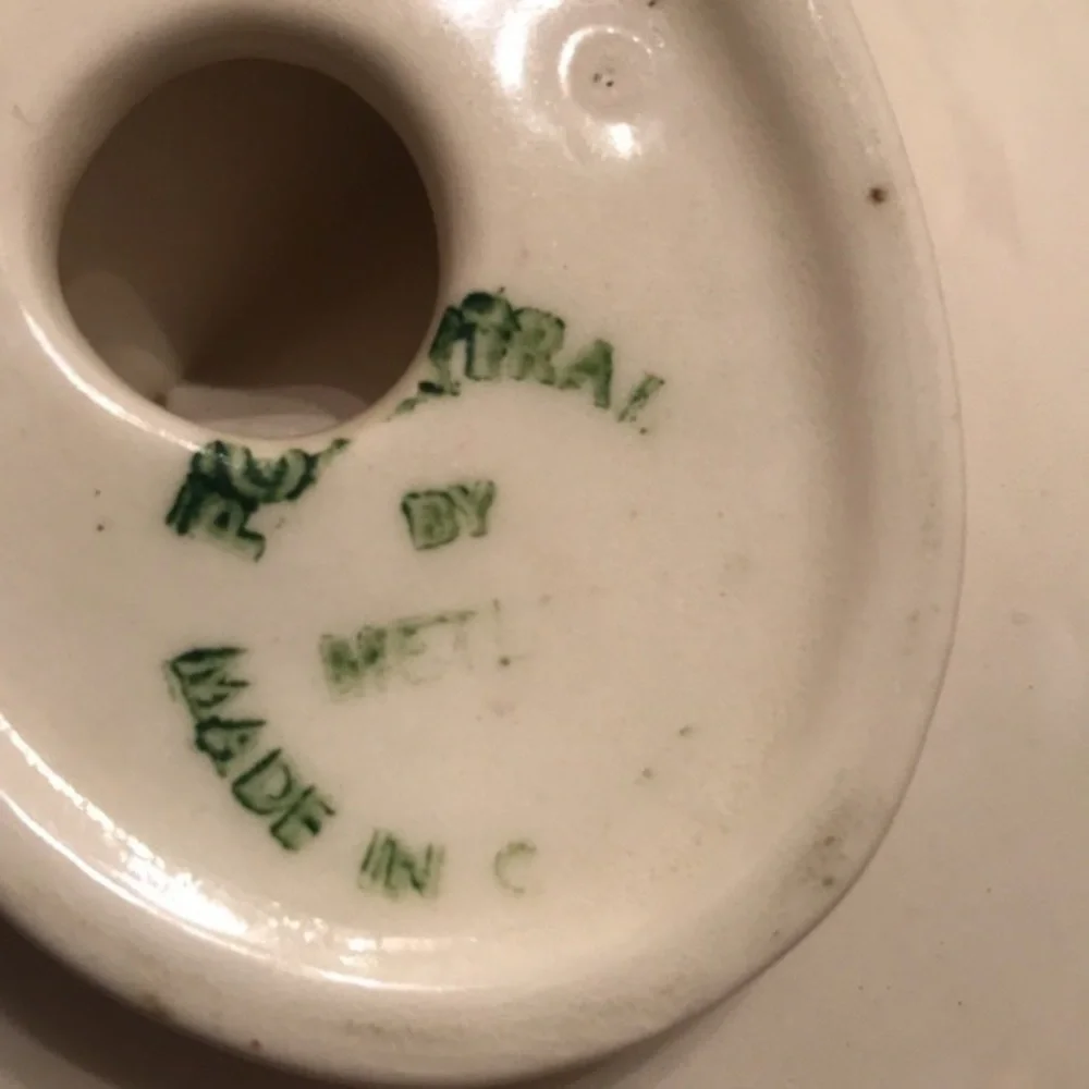 Vintage Metlox Poppytrail Divided Dish California Ivy Pattern Hand Painted 7.5”